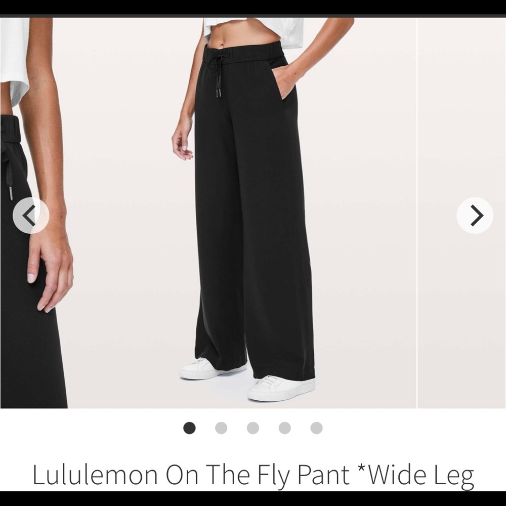 Lululemon On the Fly Wide Leg Pant  7/8 length